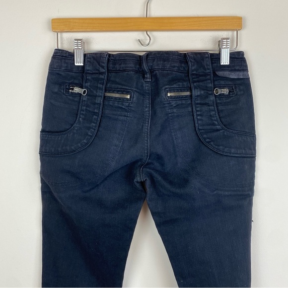 Stella McCartney Y2K Low-Rise Super Skinny Distressed Faded Black Jeans - Picture 8 of 12